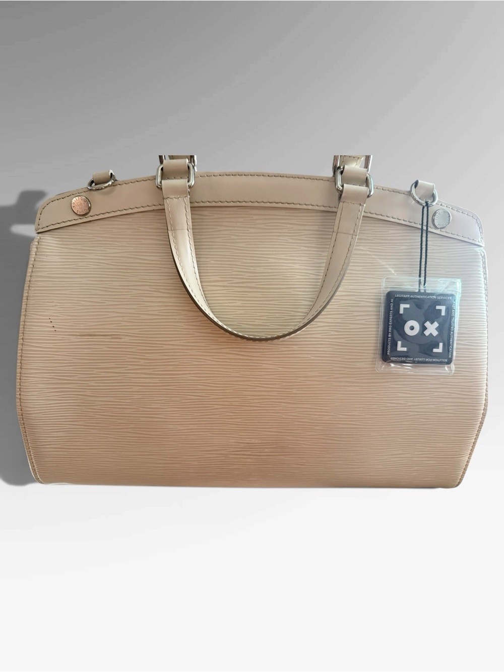 Pre-owned Louis Vuitton Brea Epi Cream Textured Tote with Silver Hardware